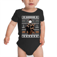 Friends Christmas Group Shot Ugly Sweater Style Baby Bodysuit | Artistshot