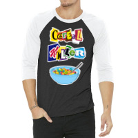 Cereal Killer Ransom Note 3/4 Sleeve Shirt | Artistshot