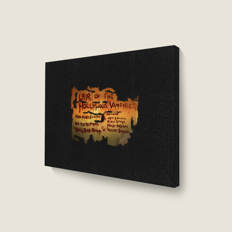 Lair Of The Hollywood Vampires Design Landscape Canvas Print | Artistshot