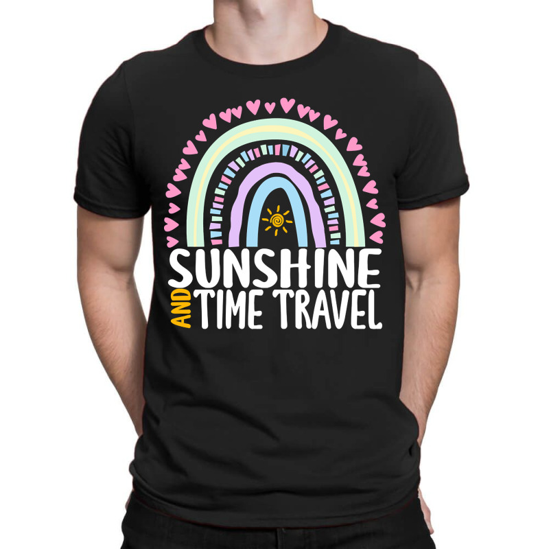 Sunshine And Time Travel Cute Rainbow Graphic For Womens Kids Girls T-Shirt by behindcedar22 | Artistshot