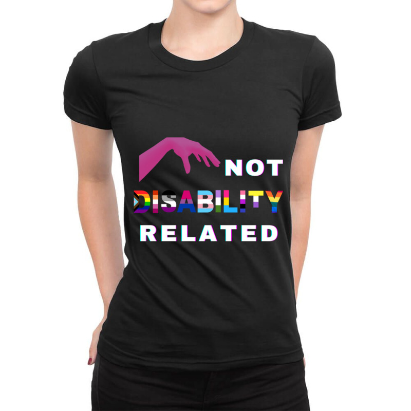 Disability X Pride Month Ladies Fitted T-Shirt by DIANEWILLIAMS | Artistshot