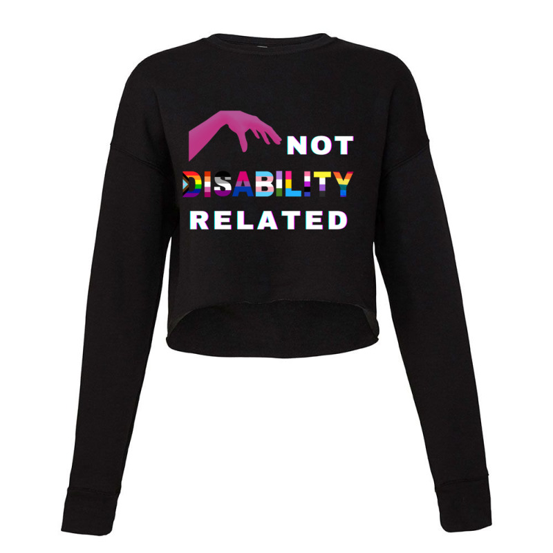 Disability X Pride Month Cropped Sweater by DIANEWILLIAMS | Artistshot