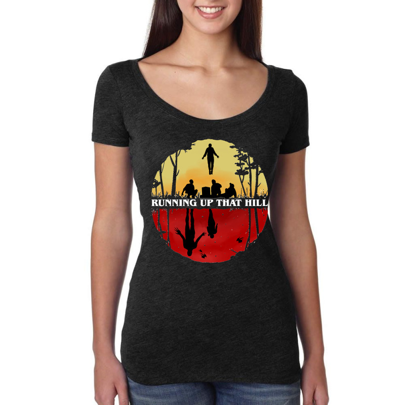 Parallel Running Up That Hill Scene Classic Women's Triblend Scoop T-shirt by cm-arts | Artistshot