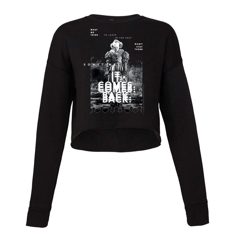 Womens It Movie Pennywise It Comes Back V-neck Cropped Sweater by ngodo | Artistshot