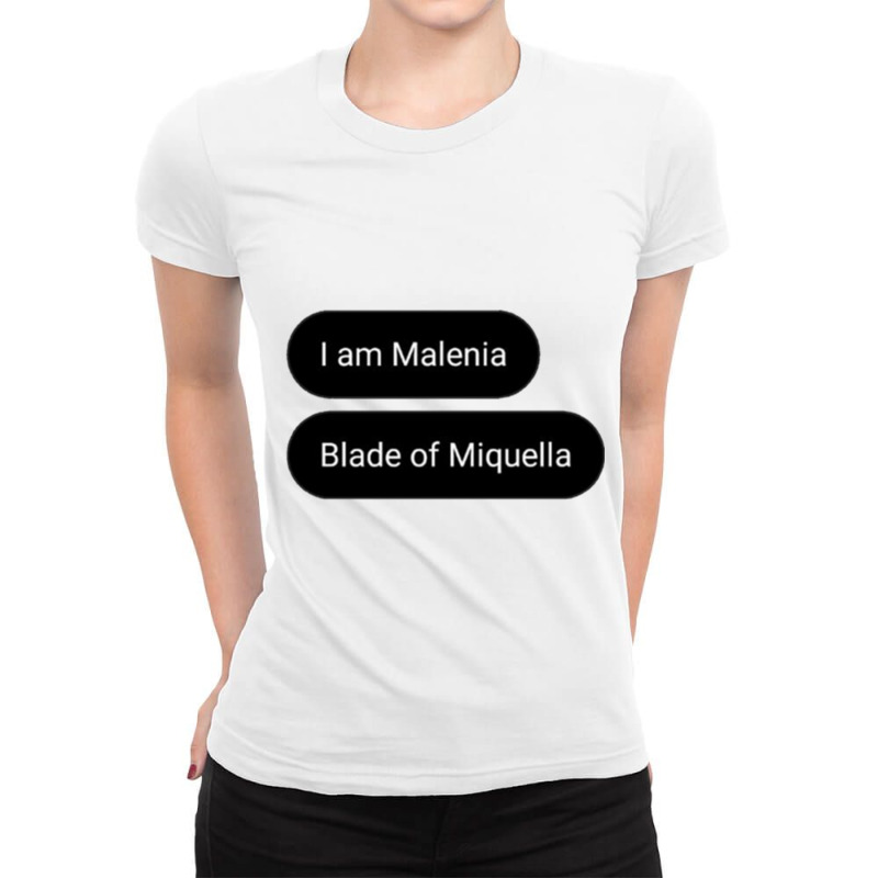 Malenia Has Sent You A Message Long Ladies Fitted T-Shirt by cm-arts | Artistshot