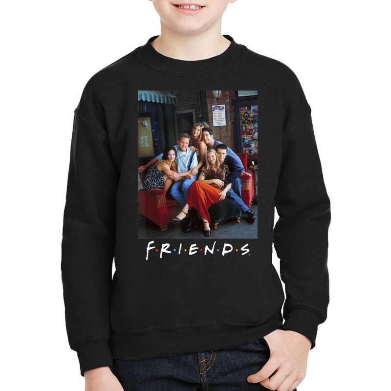 Friends Group Cast Cafe Photo Youth Sweatshirt by shirondataylornmc | Artistshot