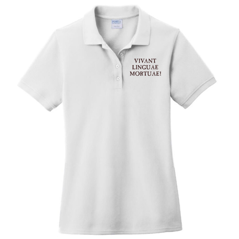 Long Live Dead Languages   Latin Ladies Polo Shirt by cm-arts | Artistshot