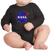 Blue Red In Space Stars Long Sleeve Baby Bodysuit | Artistshot