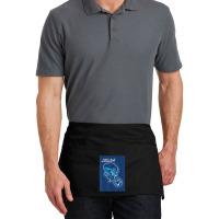 Blue Isla Nublar Map Waist Apron | Artistshot