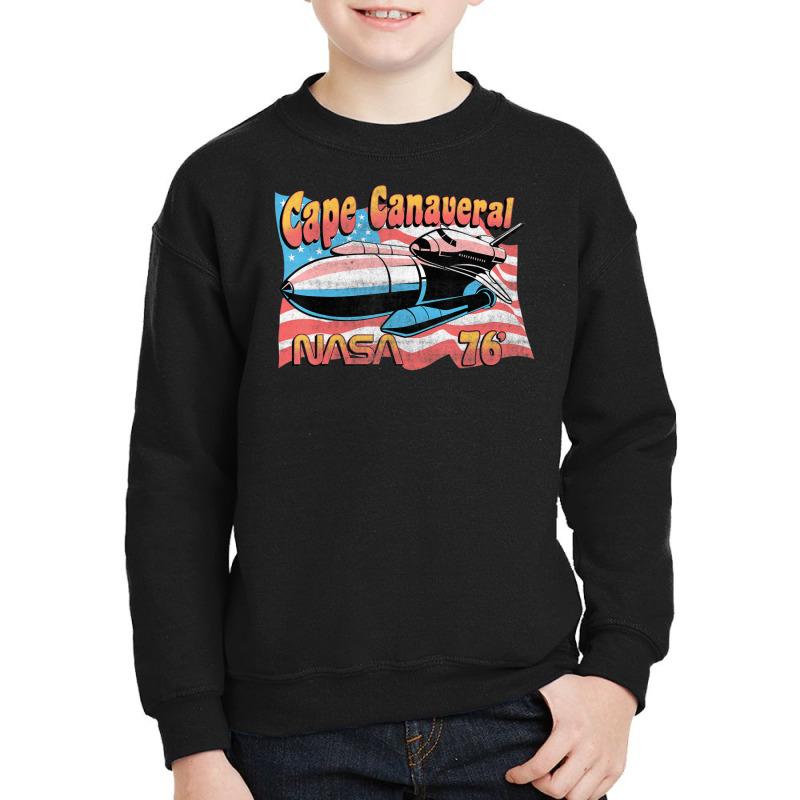 Cape Canaveral 76 American Flag Youth Sweatshirt | Artistshot