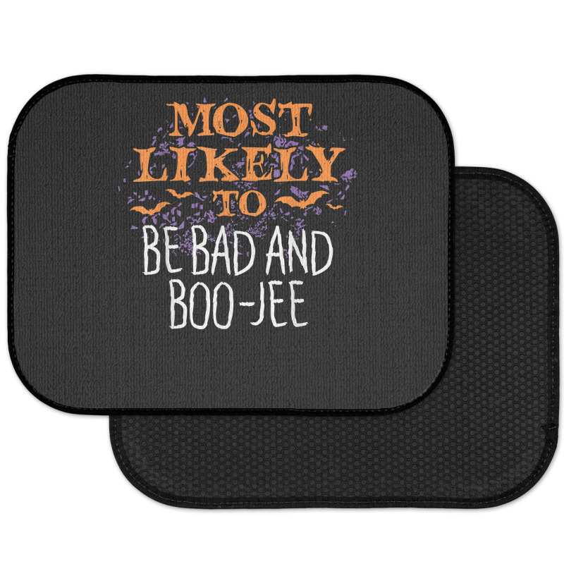 Most Likely To Halloween Be Bad And Boo Jee Matching T Shirt Rear Car Mat | Artistshot