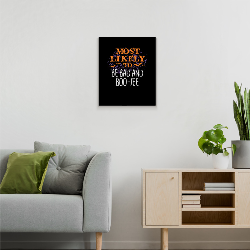 Most Likely To Halloween Be Bad And Boo Jee Matching T Shirt Metal Print Vertical | Artistshot