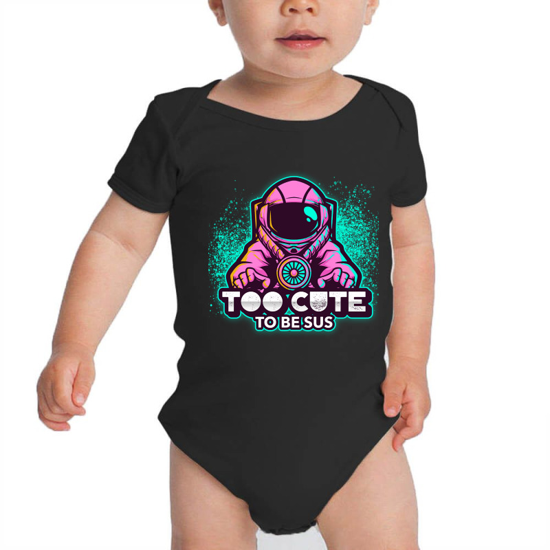 Too Cute To Be Sus Pink Impostor Imposter Crewmate Gaming Gamers Baby Bodysuit by degreesgunner | Artistshot