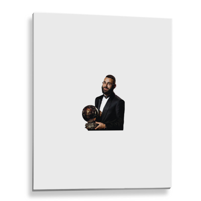 Karim Benzema Ballon D'or 2022 Metal Print Vertical | Artistshot