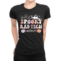 Spooky Radiology Tech Halloween Rad Technologist Rad Tech Raglan Baseb Ladies Fitted T-shirt | Artistshot