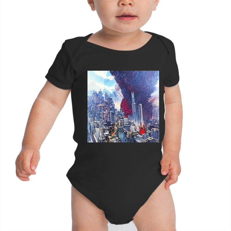 Exploding Tokyo Baby Bodysuit by yumgaugeteuda | Artistshot