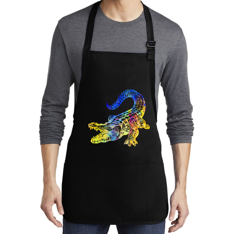 Crocodile Lover T  Shirtcrocodile Aligator With Beutiful Gift Idea T Medium-length Apron | Artistshot