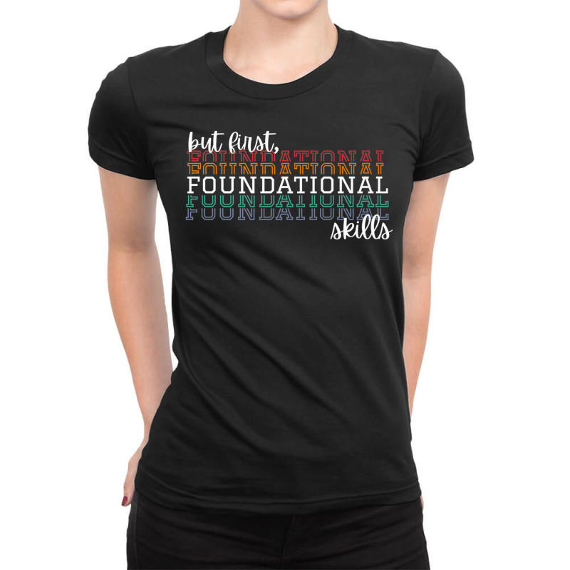 But First Foundational Skills Phonemic Awareness Premium T Shirt Ladies Fitted T-Shirt by cm-arts | Artistshot