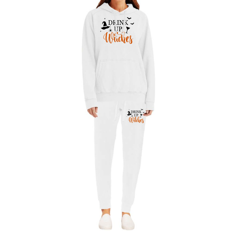 Drink Up Witches Funny Halloween Novelty Fall Holiday Item Long Sleeve Hoodie & Jogger set by cm-arts | Artistshot