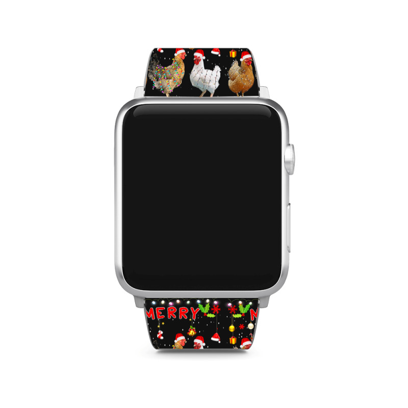 Chicken Cock Design Merry Christmas Chicken For Kids Costume Cute 32 H Apple Watch Band | Artistshot