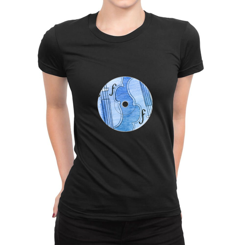 Musical Viola Dynamic Stringed Instrument Ladies Fitted T-Shirt by HeatherThomas | Artistshot