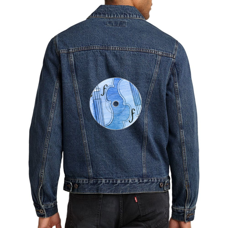 Musical Viola Dynamic Stringed Instrument Men Denim Jacket | Artistshot