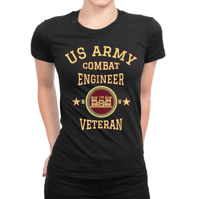 Us Army Combat Engineer Combat Engineer Veteran Gift T Shirt Ladies Fitted T-Shirt by cm-arts | Artistshot