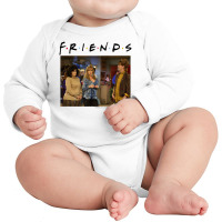 Friends Moinca Rachel Chandler Retro Friends Photo Long Sleeve Baby Bodysuit | Artistshot