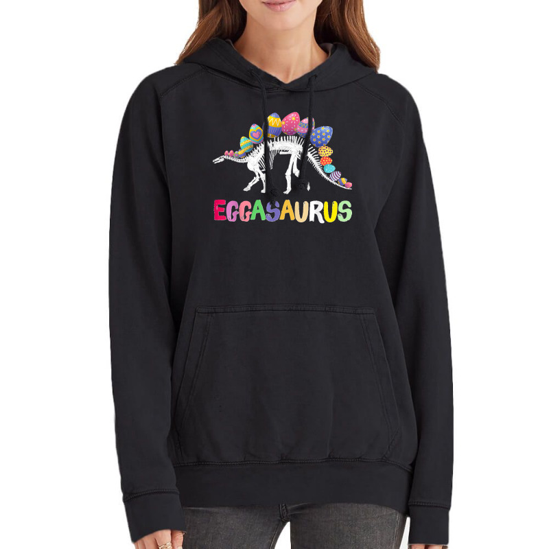 Funny Eggasaurus Stegosaurus Egg Dinosaur Happy Easter Day Vintage Hoodie | Artistshot