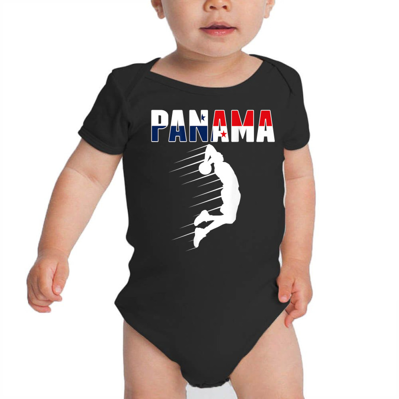 Proud Panama Basketball Fans Jersey   Panamanian Flag Baller T Shirt Baby Bodysuit by cm-arts | Artistshot