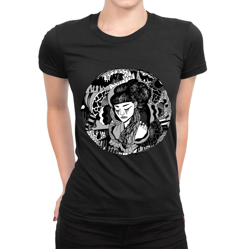 Circle Of The Geisha Ladies Fitted T-Shirt by femalesbaubles | Artistshot