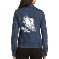 Flows Through My Veins Hair Cutting Barber Tshirts For Men W Ladies Denim Jacket | Artistshot