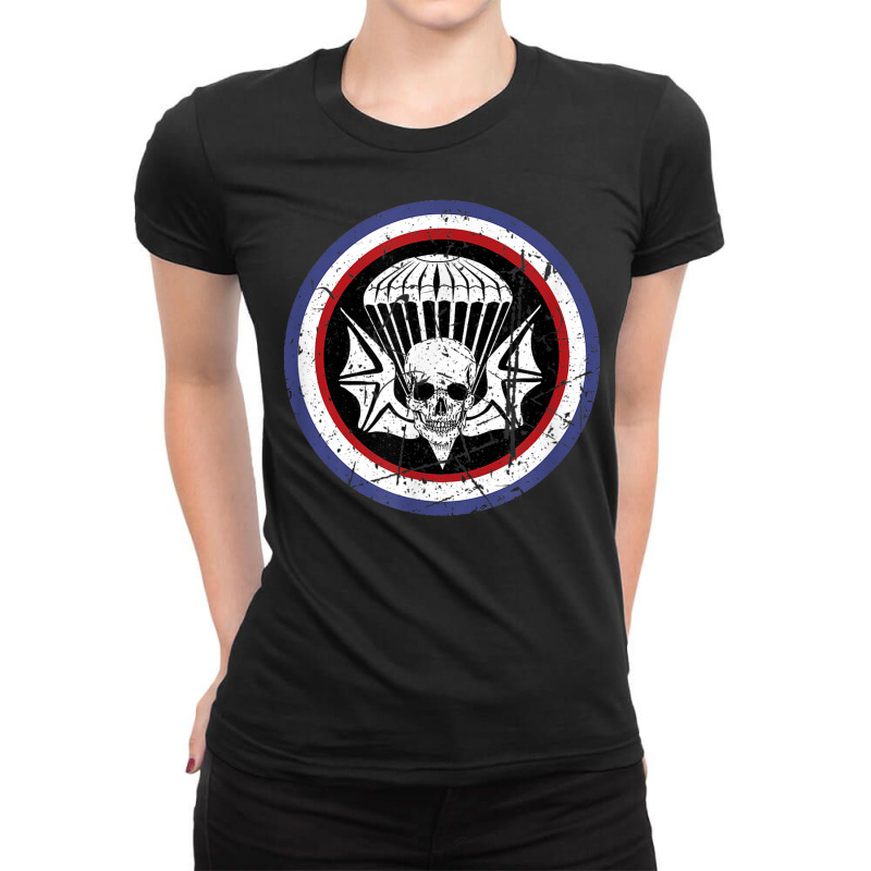 Vintage 502nd Parachute Infantry Regiment (502nd Pir) Ww2 Ladies Fitted T-Shirt by Fashonus | Artistshot