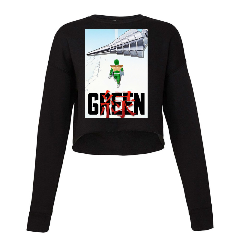 Green Ranger Akira Cropped Sweater by laughingtuy | Artistshot