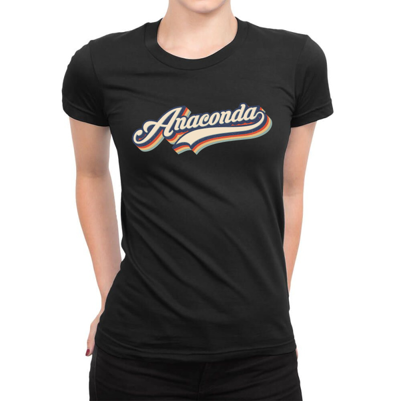 I Love Anaconda City Usa Retro Vintage Ladies Fitted T-Shirt by HydraAntBoxing | Artistshot