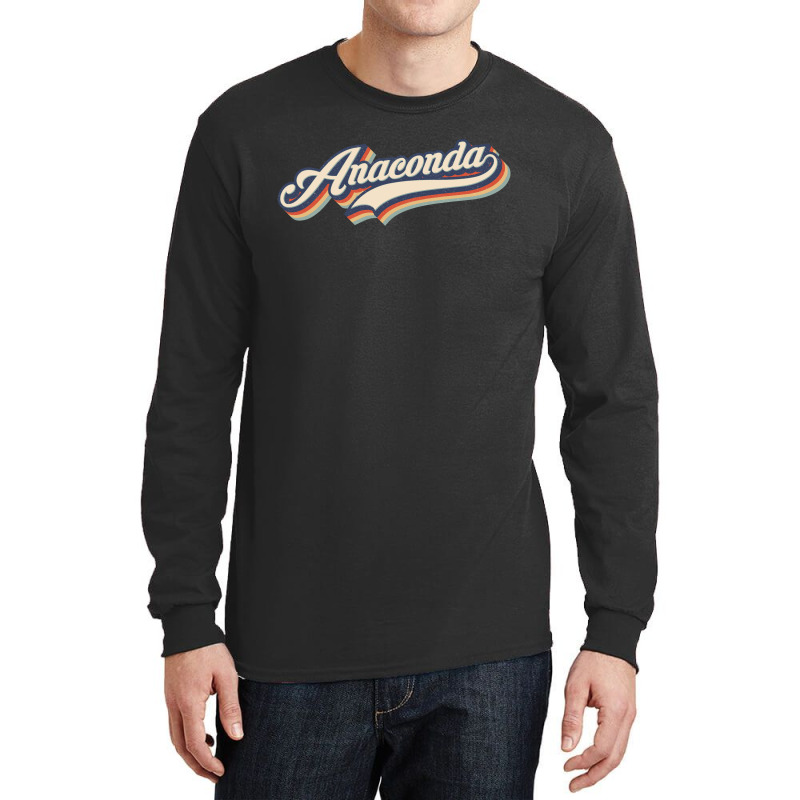 I Love Anaconda City Usa Retro Vintage Long Sleeve Shirts by HydraAntBoxing | Artistshot