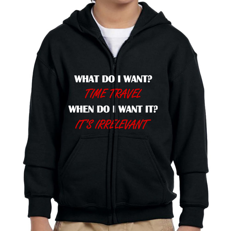 Time Travel Youth Zipper Hoodie by behindcedar22 | Artistshot