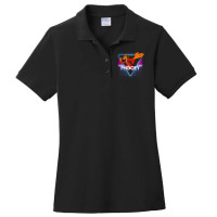 Hong Kong Phooey Retro 80s Neon Landscape Ladies Polo Shirt | Artistshot