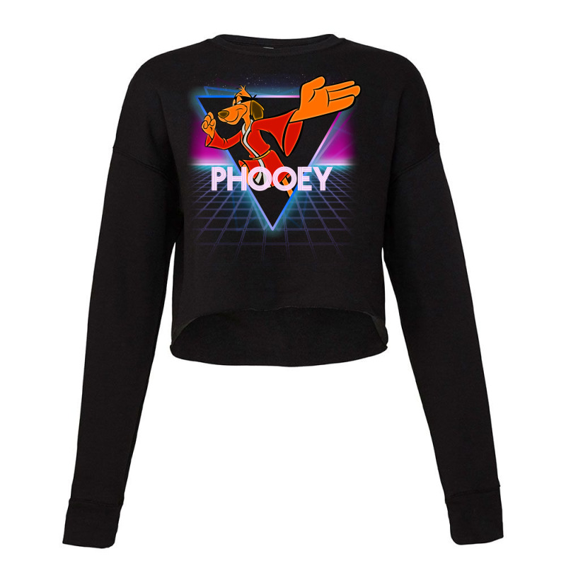 Hong Kong Phooey Retro 80s Neon Landscape Cropped Sweater by cm-arts | Artistshot