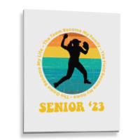 Softball Senior 2023 Senior Night Gifts High School Long Sleeve T Shir Metal Print Vertical | Artistshot