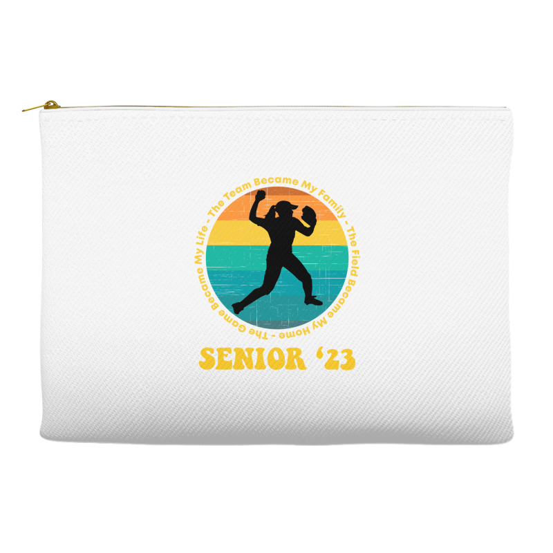 Softball Senior 2023 Senior Night Gifts High School Long Sleeve T Shir Accessory Pouches | Artistshot