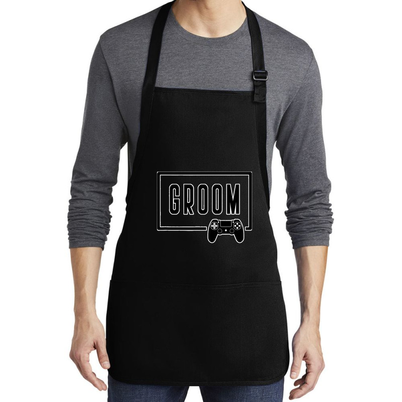 Groom Groomsmen Wedding Bachelor Party 1 Medium-length Apron | Artistshot