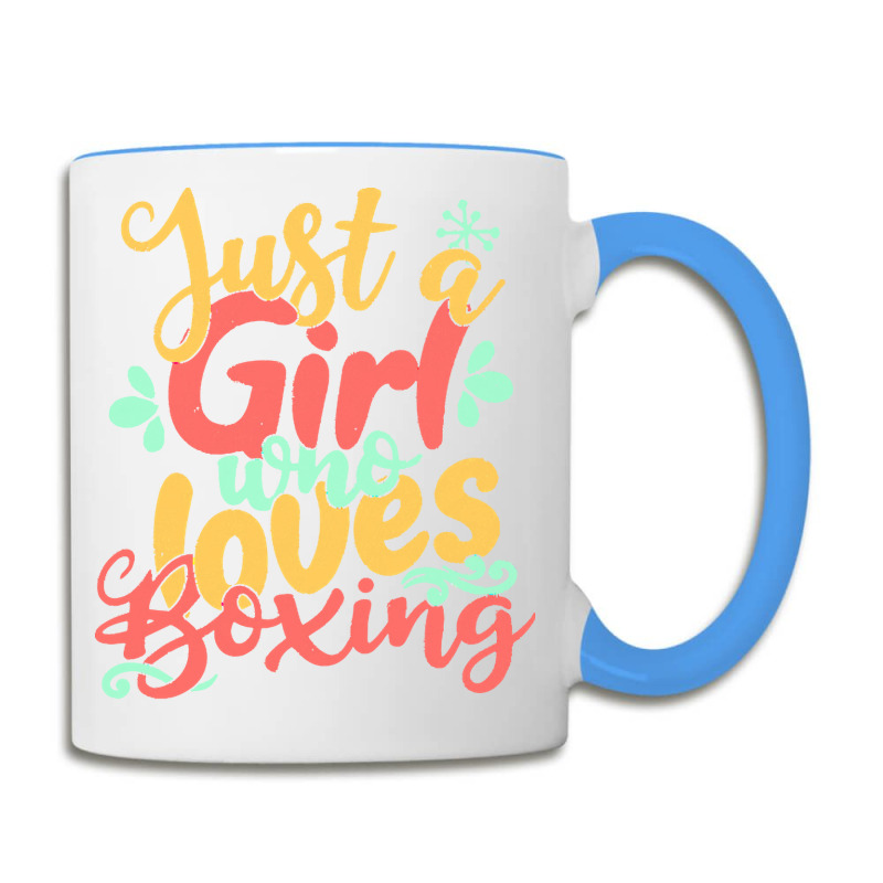 Just A Girl T  Shirt Just A Girl Who Loves Boxing Gift Product T  Shir Coffee Mug | Artistshot