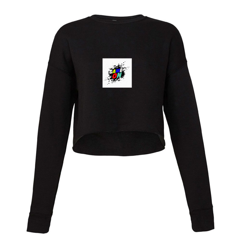 Game On Art Work Cropped Sweater by TerryRichard | Artistshot