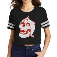 Axolotl Skull Scorecard Crop Tee | Artistshot