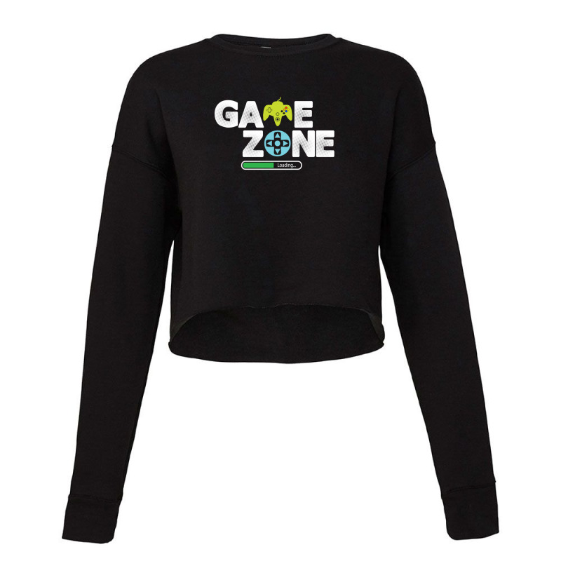 Game Zone Loading Design 1 Cropped Sweater by TerryRichard | Artistshot