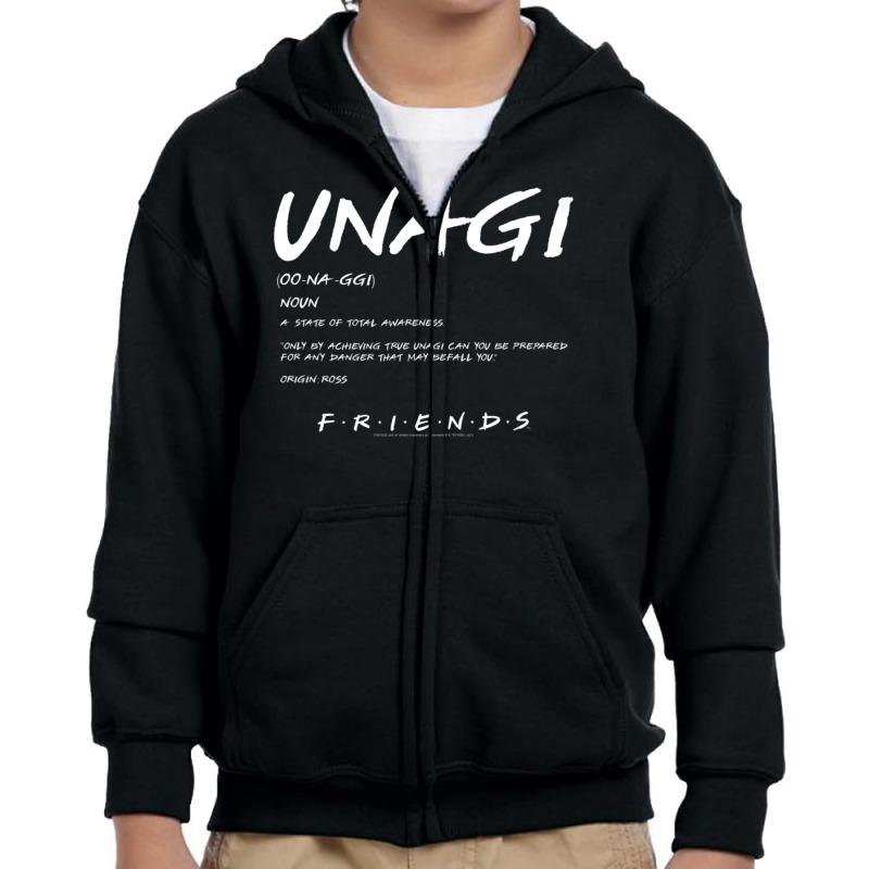 Friends Unagi Definition Youth Zipper Hoodie by shirondataylornmc | Artistshot