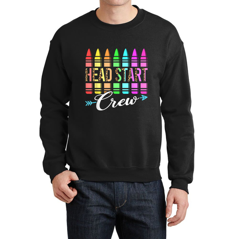 Team Head Start Crew Back To School Crayons Kids Teacher Crewneck Sweatshirt by MindyLeeLucas | Artistshot