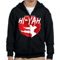 Cool Japanese Martial Arts Kiai Hi-yah Youth Zipper Hoodie | Artistshot