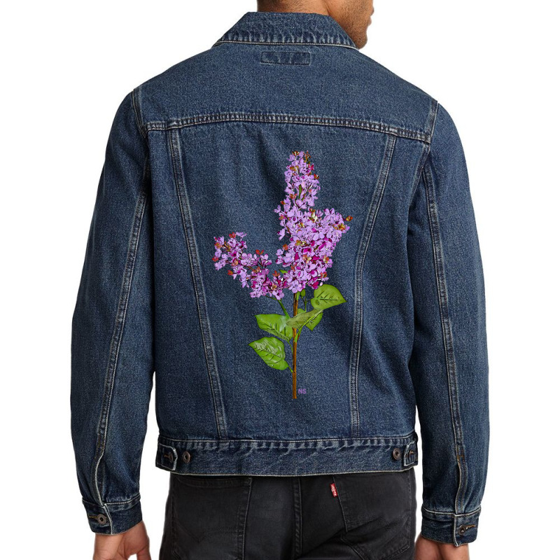 Under The Lilac Tree, I Was Hypnotized By A Strange Delight Men Denim Jacket by JENNIFERTRUJILLO | Artistshot